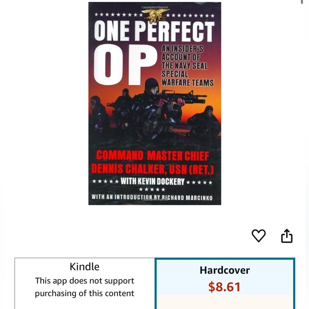 One Perfect OP: an insiders account of the  navy seal special warfare teams